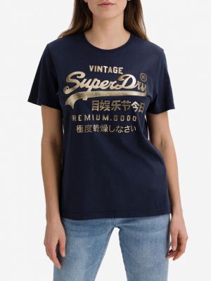 T-shirt Superdry blau