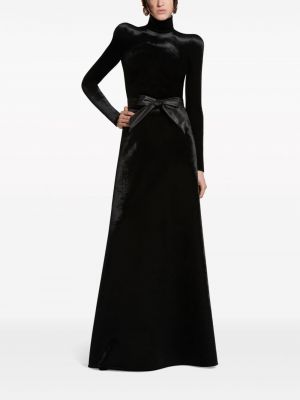 Sametový top Balenciaga černý