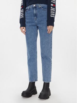 Priliehavé džínsy s rovným strihom Tommy Jeans modrá