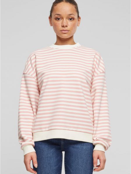 Dryžuotas džemperis oversize Uc Ladies rožinė