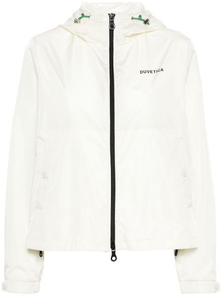 Lagana jakna s kapuljačom Duvetica bijela