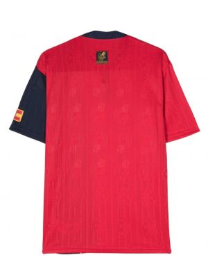 T-shirt brodé en jersey Adidas rouge