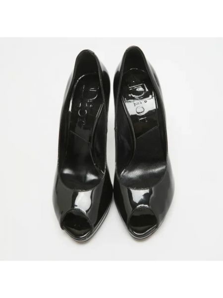 Calzado de cuero retro Dior Vintage negro