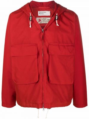 Chaqueta con cremallera Universal Works rojo