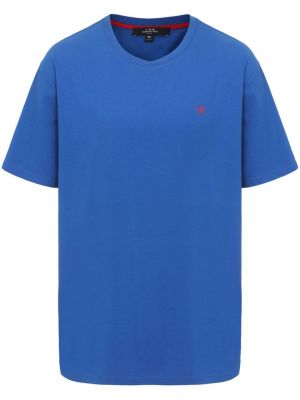 Koszulka bawełniana z nadrukiem Shanghai Tang niebieska