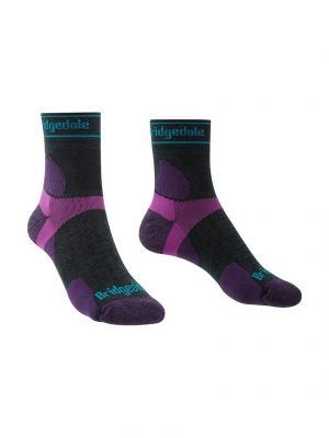 Спортни чорапи от мерино вълна Bridgedale виолетово