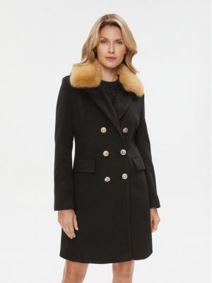 Priliehavý kabát Maryley čierna