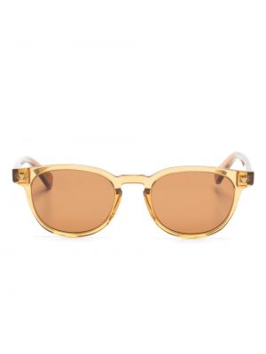 Priehľadné slnečné okuliare Bottega Veneta Eyewear žltá