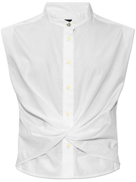 Marškiniai be apykaklės Rag & Bone balta