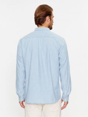 Priliehavá rifľová košeľa Wrangler modrá