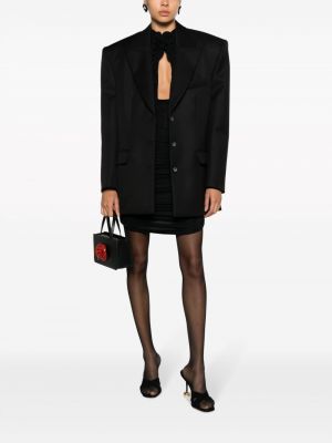 Oversized vlněné sako Magda Butrym černé
