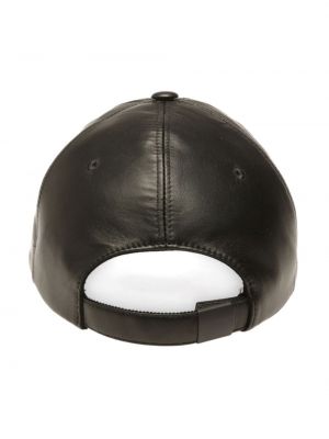 Leder cap Bally schwarz