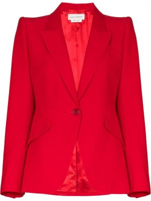 Lang blazer Alexander Mcqueen rød