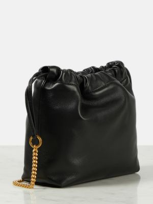 Usnjena torbica za čez ramo Valentino Garavani črna