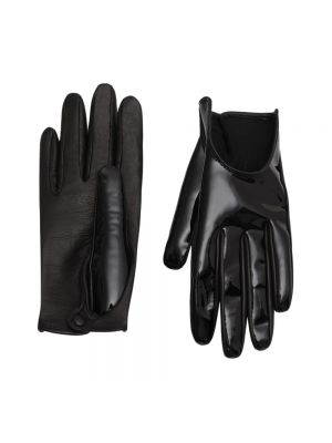 Rękawiczki skórzane Durazzi Milano czarne