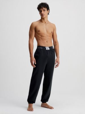 Однотонные спортивные штаны Calvin Klein черные
