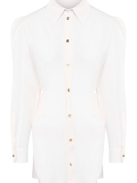 Белая шелковая блузка Burberry