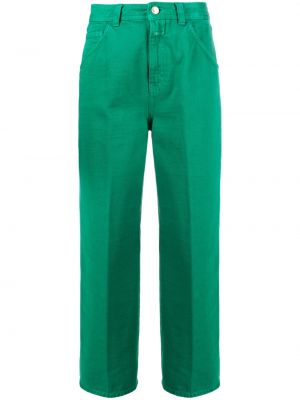 Ravne hlače Closed zelena