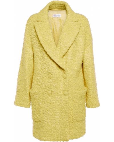 Vlnený krátký kabát Redvalentino žltá