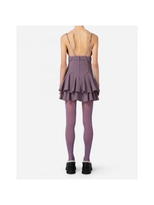Mini vestido Elisabetta Franchi violeta