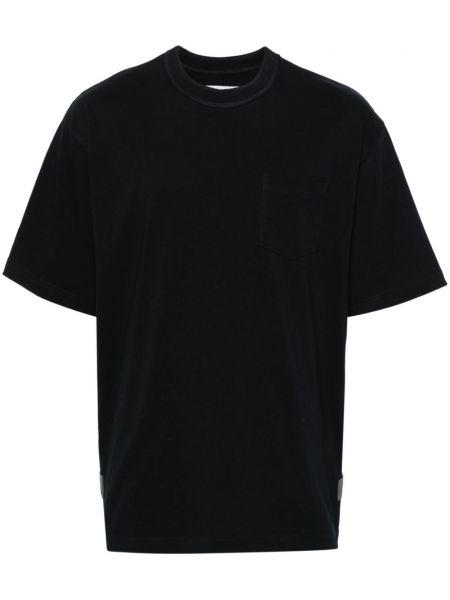 T-shirt di cotone Sacai nero