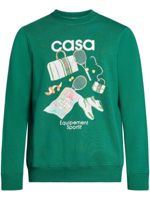 Medvilninis džemperis Casablanca žalia
