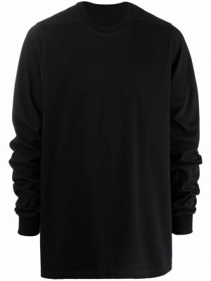 Sudadera con cuello redondo de cuello redondo Rick Owens negro