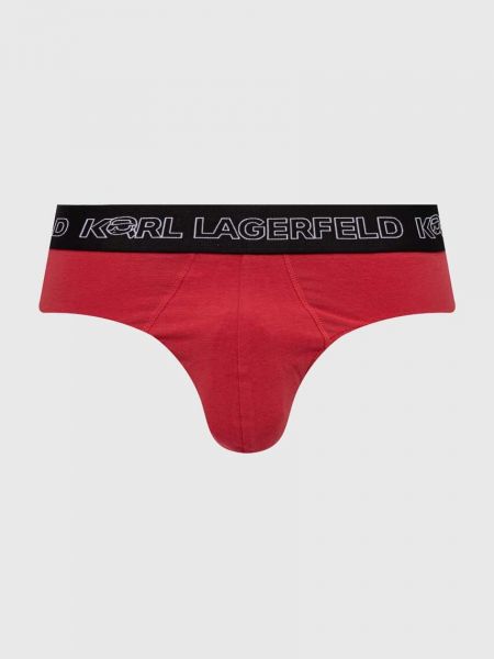 Slipy Karl Lagerfeld czerwone
