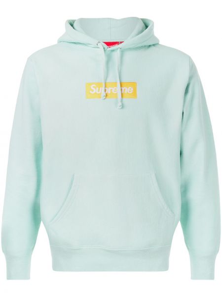 Hoodie Supreme mavi