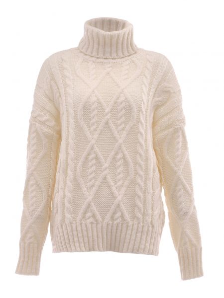 Памучен пуловер Mymo бяло