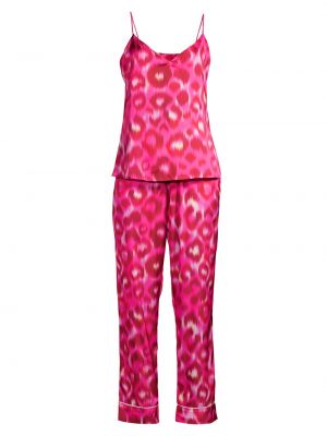 Леопардовая пижама с принтом Averie Sleep розовая