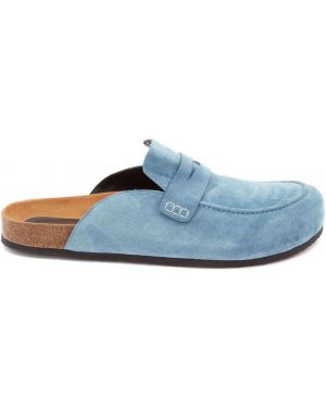 Semsket skinn mules Jw Anderson blå