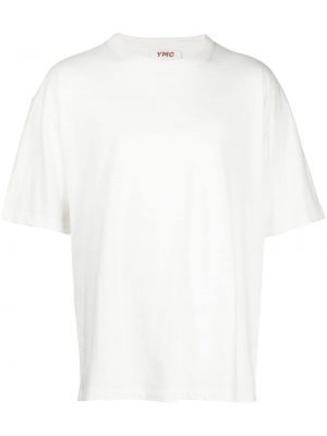 Bombažna majica Ymc bela