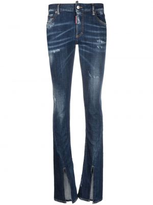 Jeans bootcut taille basse Dsquared2 bleu