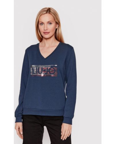 Liu Jo Sport Pulóver TA2181 F0831 Sötétkék Regular Fit