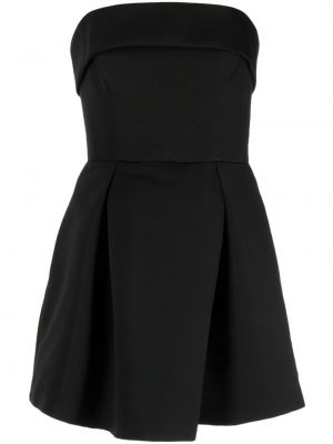 Plisirana mini haljina Amsale crna