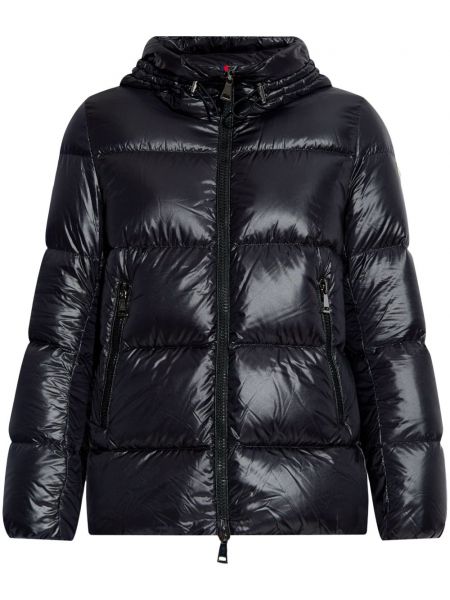 Uzun ceket Moncler siyah