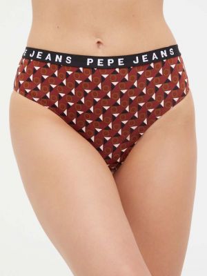 Vínové kalhotky Pepe Jeans