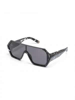 Okulary przeciwsłoneczne oversize Philipp Plein Eyewear czarne