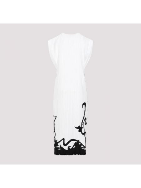 Sukienka midi plisowana Lanvin biała