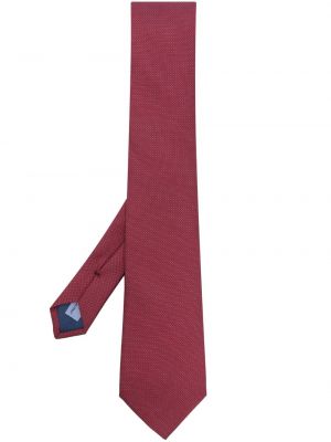 Hedvábná kravata Corneliani červená