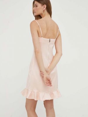 Mini šaty Guess růžové