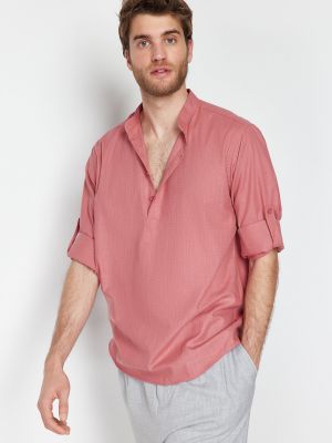 Marškiniai Trendyol rožinė