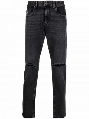 Slank stretch jeans Diesel svart