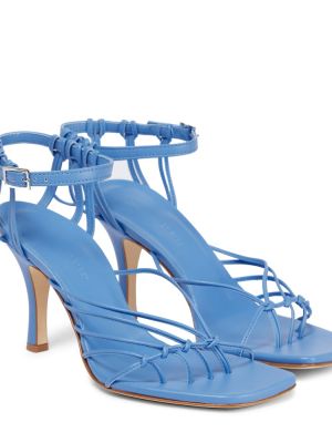 Kožené sandále Christopher Esber modrá
