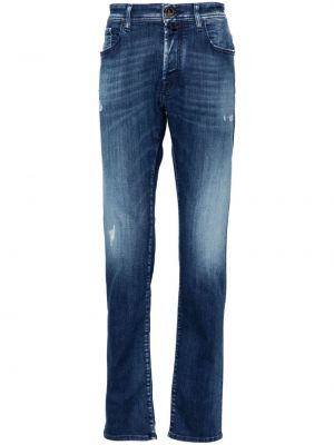 Blugi skinny slim fit Jacob Cohën albastru