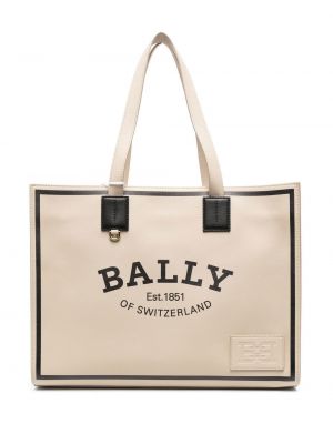 Krystaller lær shoppingbag Bally