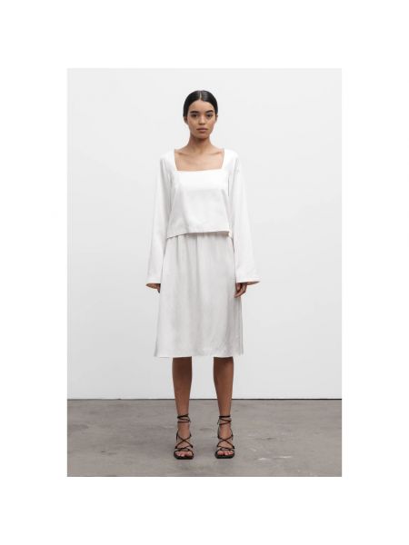 Blusa de lino Ahlvar Gallery blanco