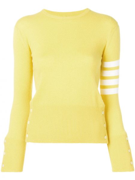 Кашмирен пуловер Thom Browne жълто