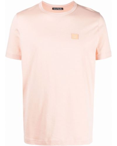 Camiseta de cuello redondo Acne Studios rosa